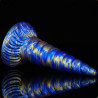 MetallicAnal Gode Unix 17 x 5.3cm Bleu-Doré